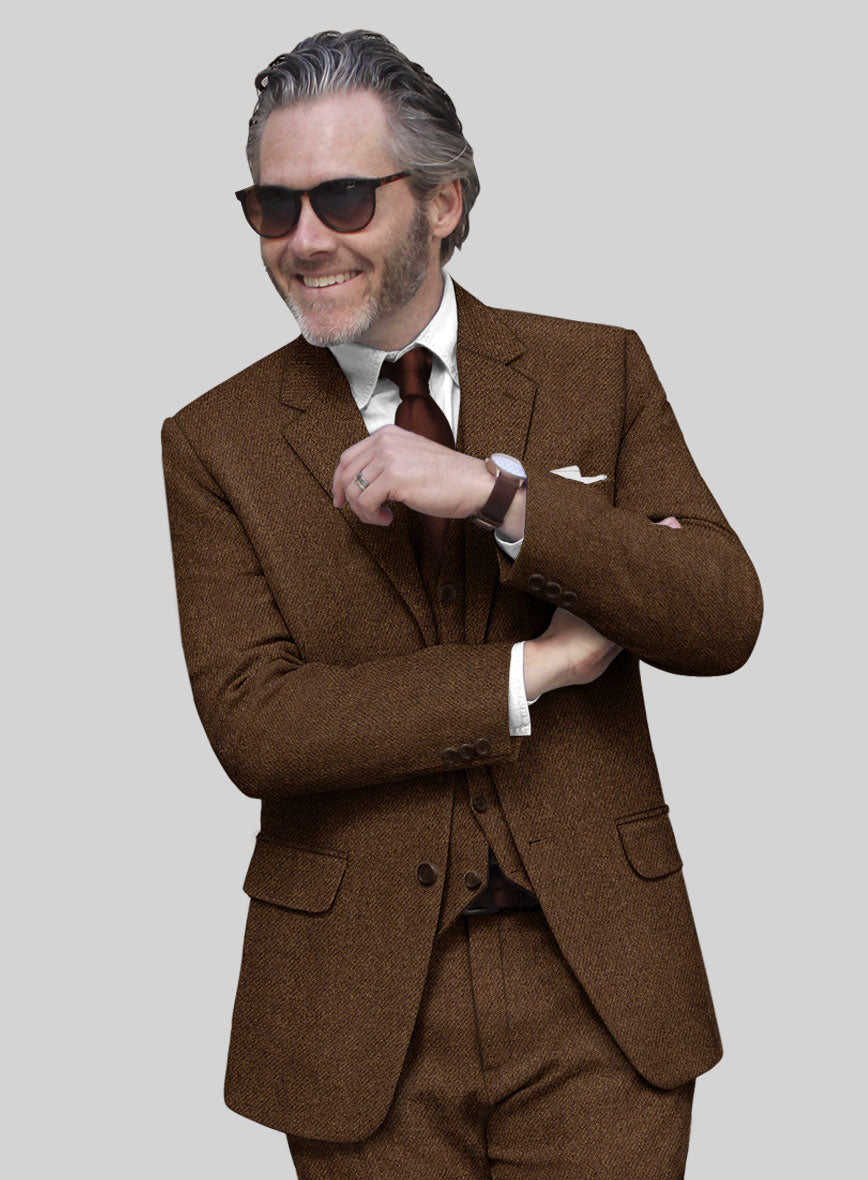 Highlander Coca Brown Tweed Jacket - StudioSuits