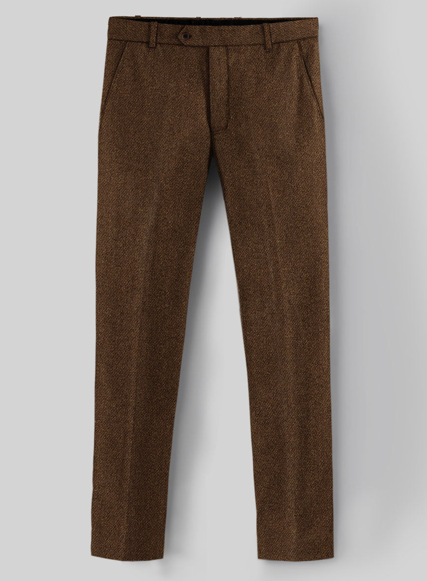 Highlander Coca Brown Tweed Pants - StudioSuits