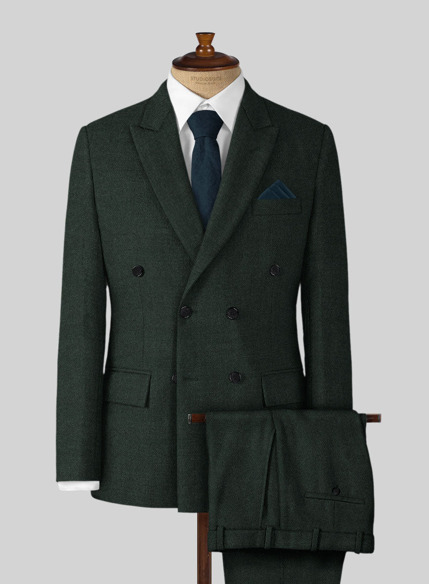 Highlander Dark Green Tweed Suit - StudioSuits