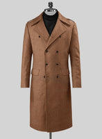 Highlander Earthy Brown Tweed GQ Overcoat - StudioSuits