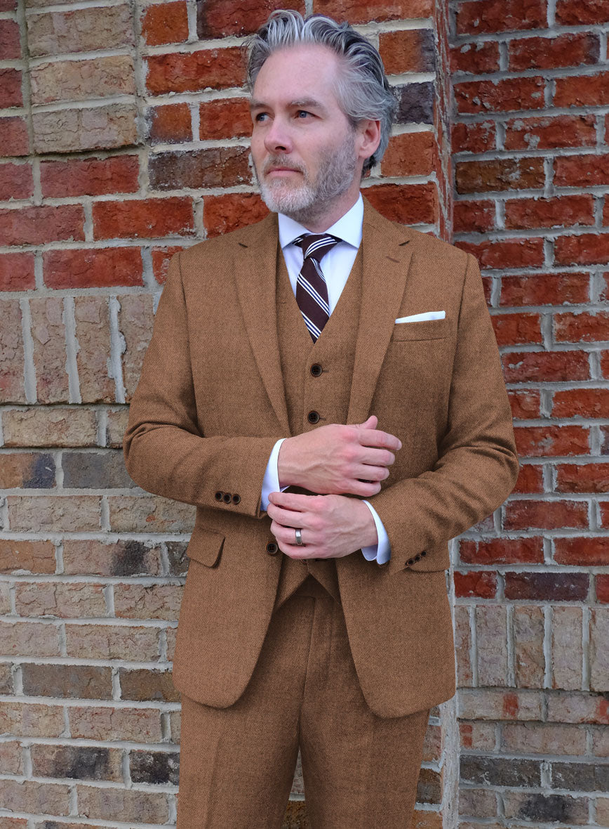 Highlander Earthy Brown Tweed Jacket - StudioSuits