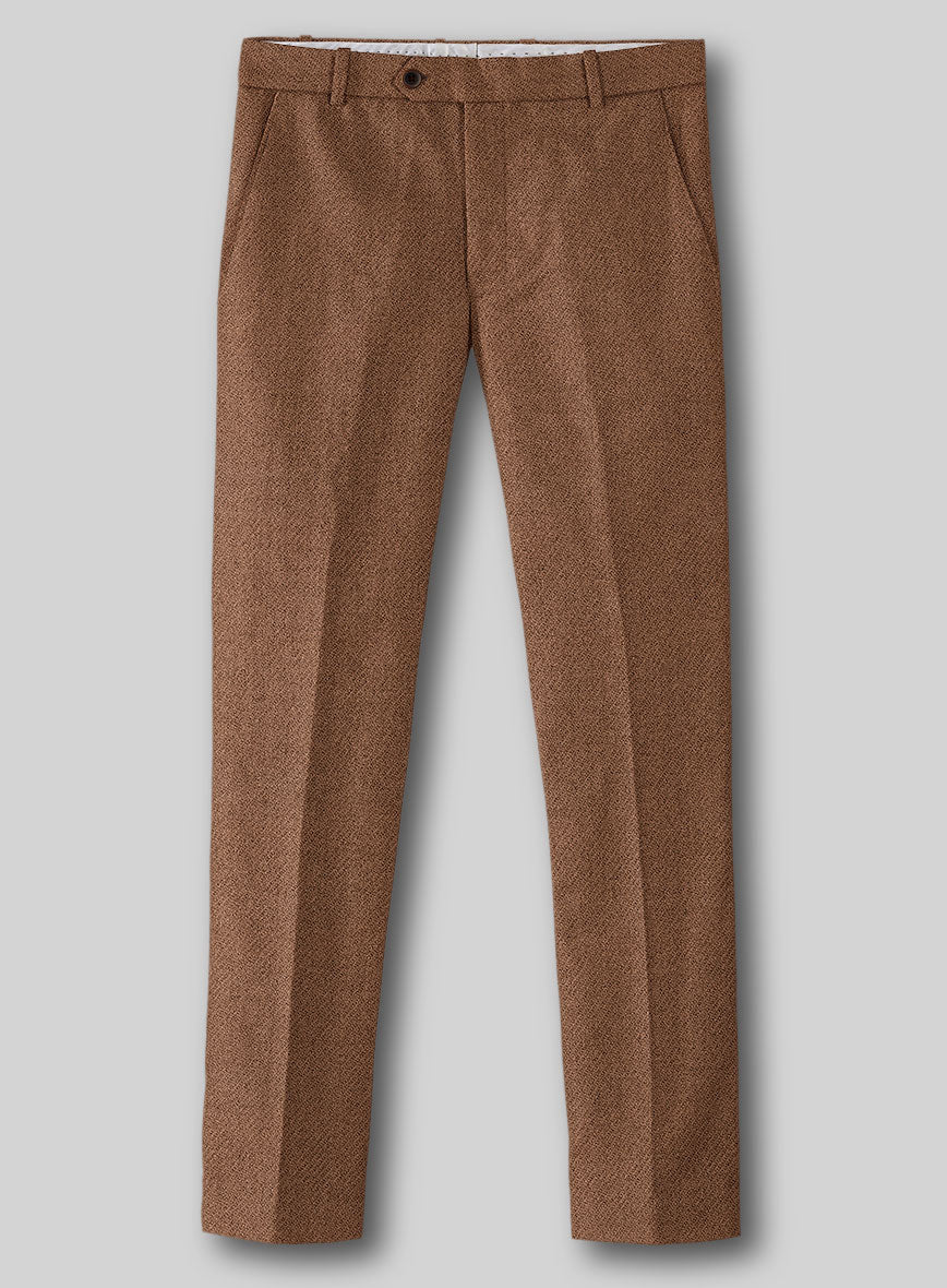 Highlander Earthy Brown Tweed Pants - StudioSuits