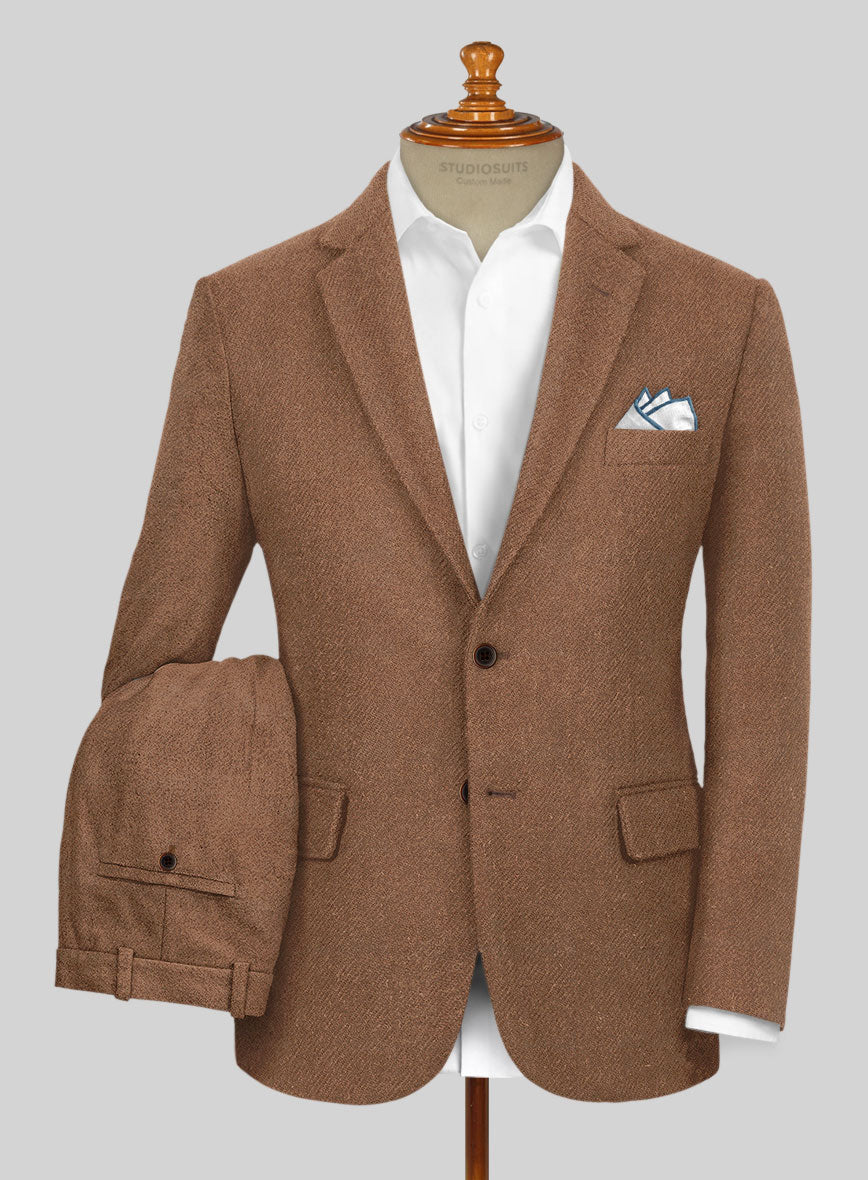 Highlander Earthy Brown Tweed Suit - StudioSuits