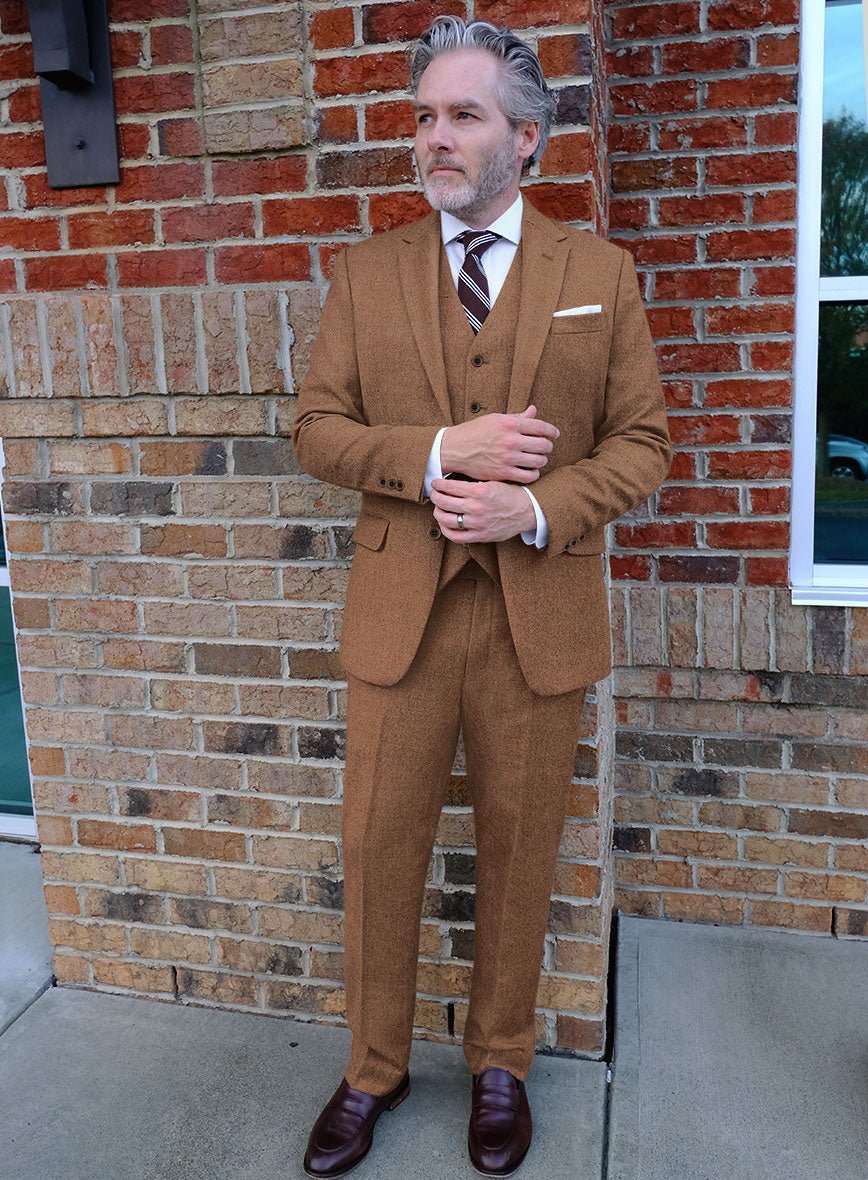 Highlander Earthy Brown Tweed Suit - StudioSuits