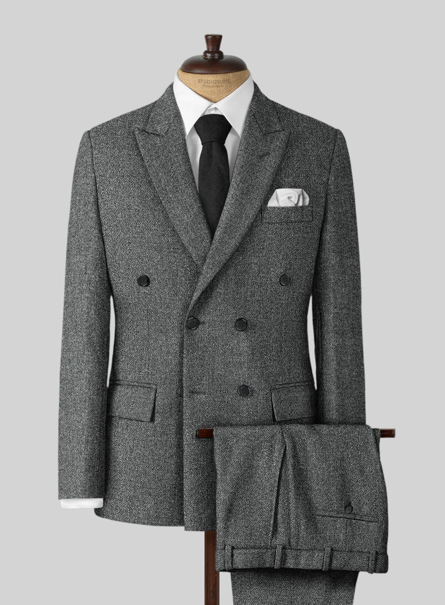 Highlander Gray Tweed Suit - StudioSuits