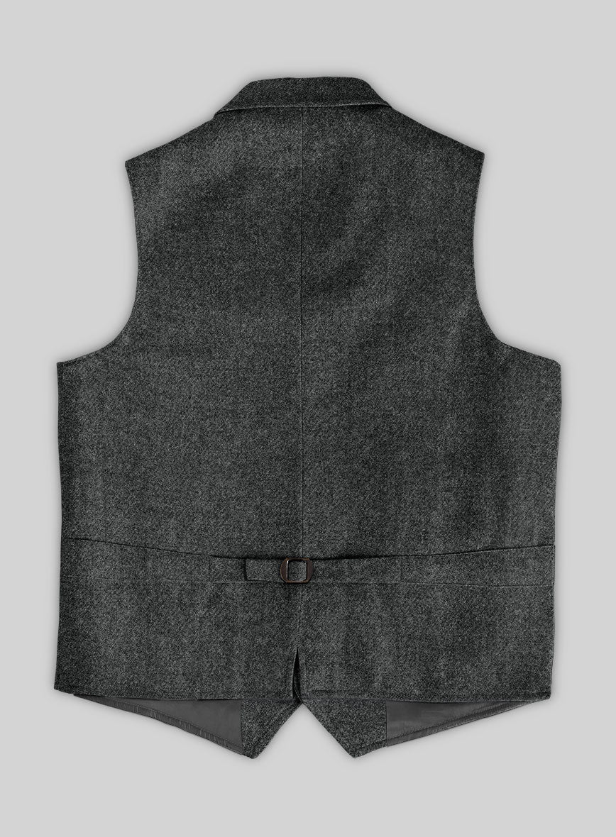 Highlander Gray Tweed Hunting Vest - StudioSuits