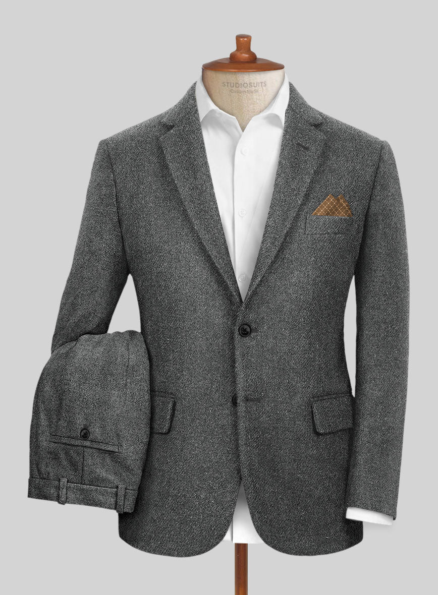 Highlander Gray Tweed Suit - StudioSuits