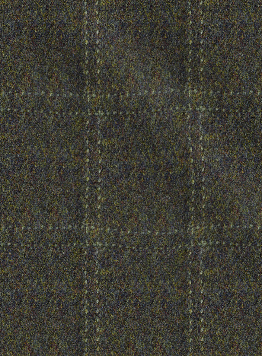 Highlander Green Windowpane Tweed Jacket - StudioSuits