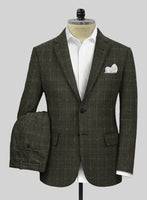 Highlander Green Windowpane Tweed Suit - StudioSuits