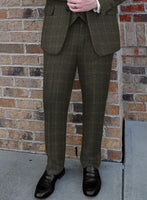 Highlander Green Windowpane Tweed Suit - StudioSuits