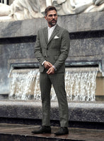 Highlander Heavy Charcoal Houndstooth Tweed Suit - StudioSuits