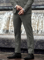 Highlander Heavy Charcoal Houndstooth Tweed Suit - StudioSuits