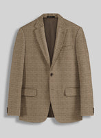 Highlander Heavy Dark Brown Houndstooth Tweed Suit - StudioSuits