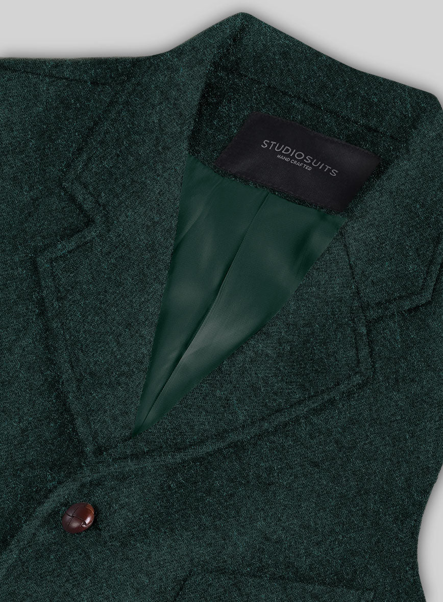 Highlander Melange Green Tweed Hunting Vest - StudioSuits