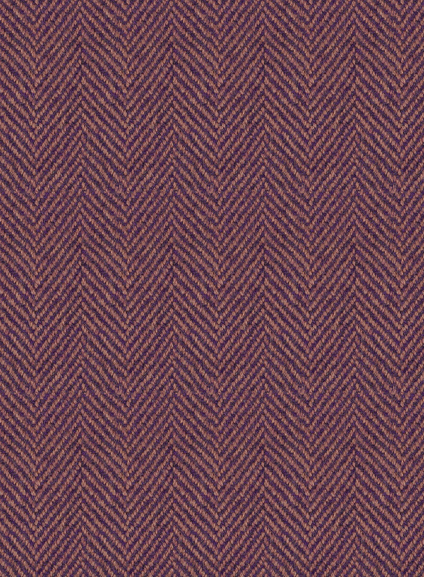 Highlander Purple Herringbone Tweed Suit - StudioSuits