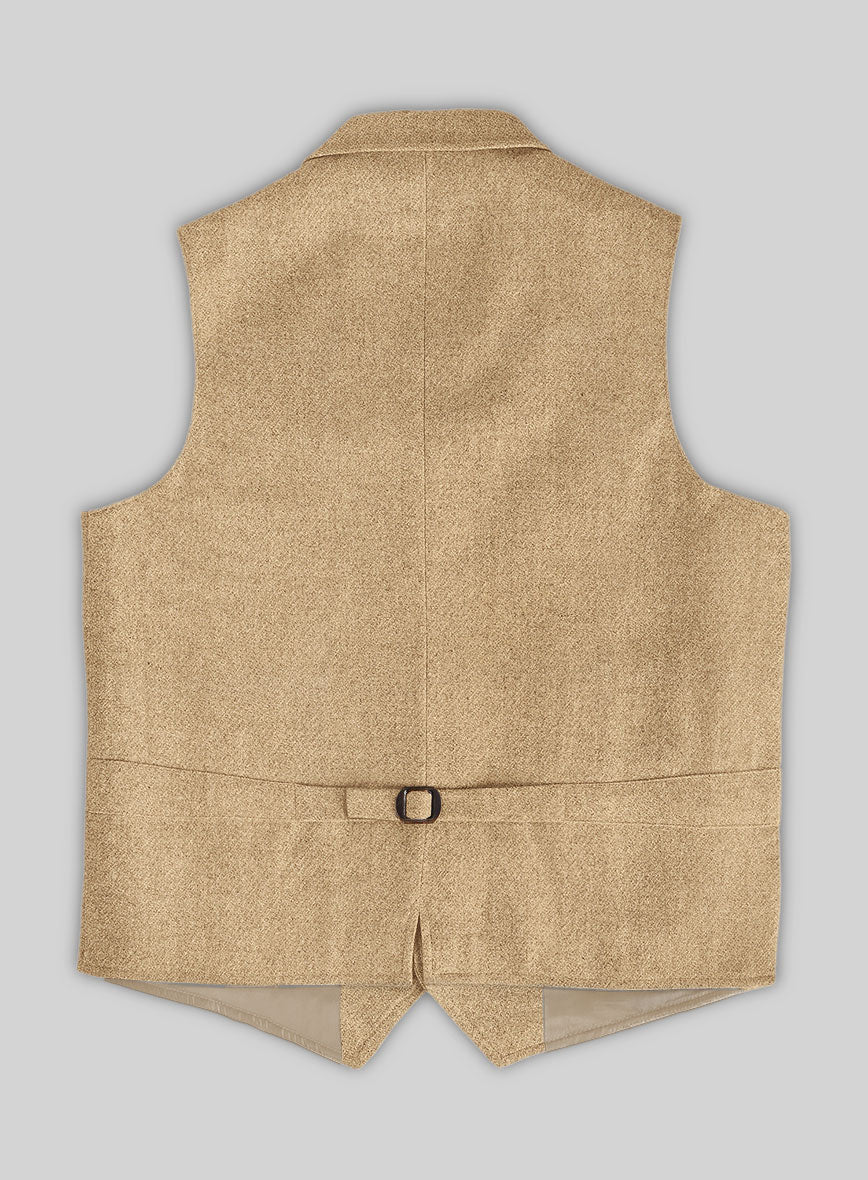 Highlander Sahara Beige Tweed Hunting Vest - StudioSuits