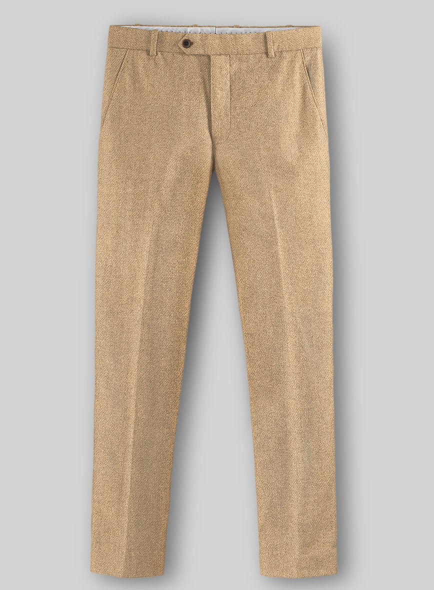 Highlander Sahara Beige Tweed Pants - StudioSuits