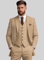 Highlander Sahara Beige Tweed Suit - StudioSuits