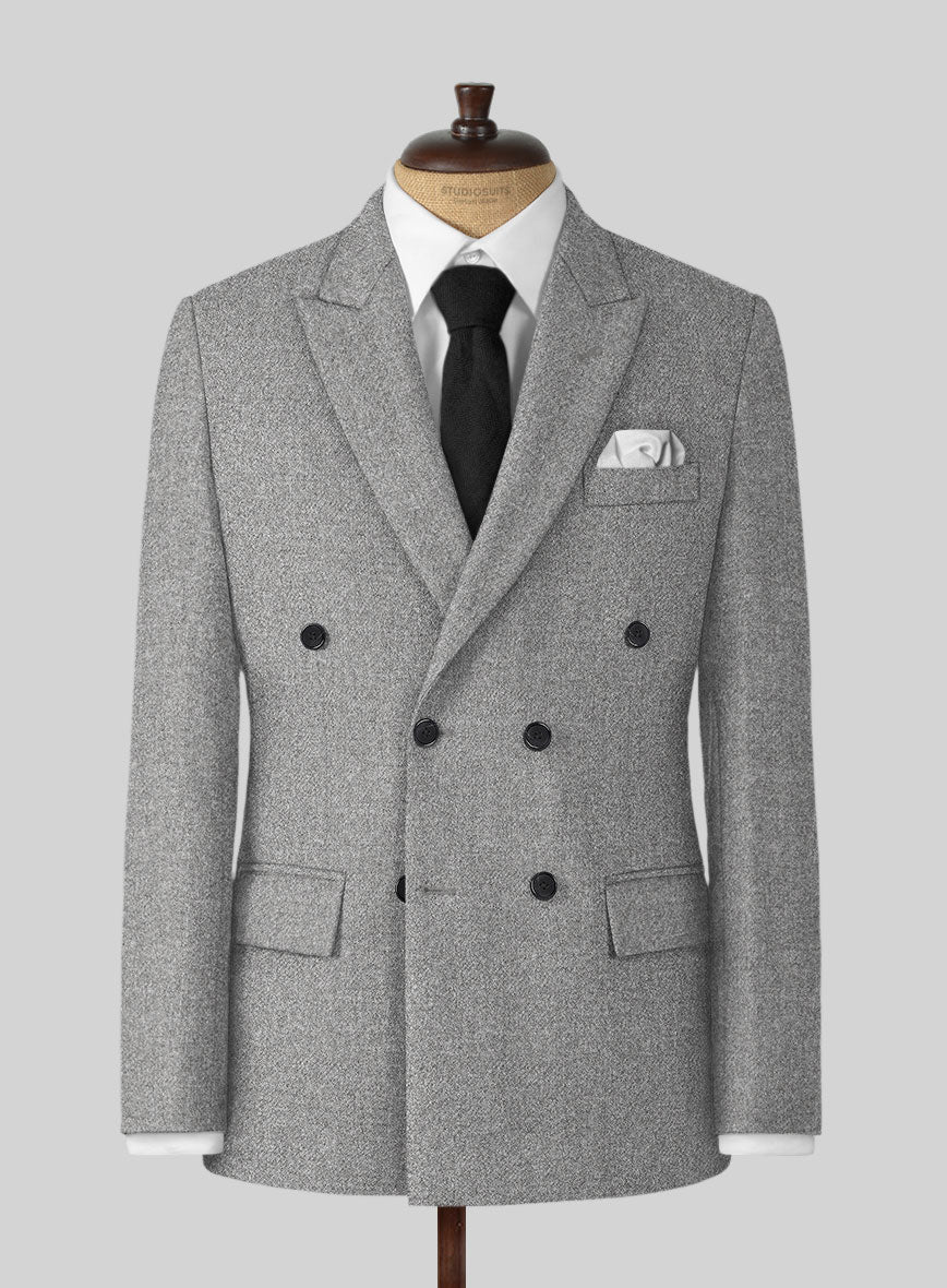 Highlander Steel Gray Tweed Jacket - StudioSuits