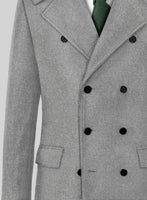 Highlander Steel Gray Tweed GQ Overcoat - StudioSuits