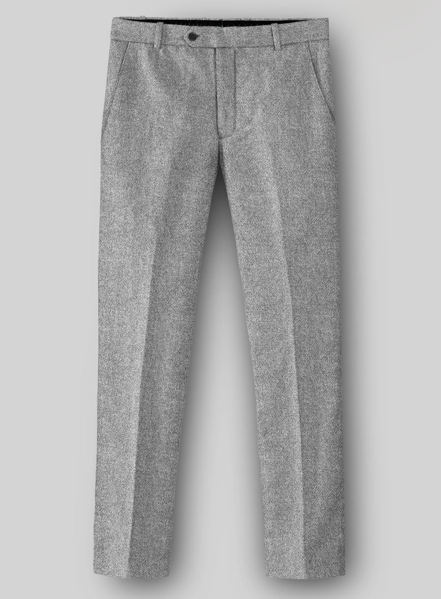 Highlander Steel Gray Tweed Pants - StudioSuits