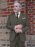 Highlander Stone Beige Herringbone Tweed Jacket - StudioSuits