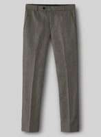 Highlander Stone Beige Herringbone Tweed Pants - StudioSuits