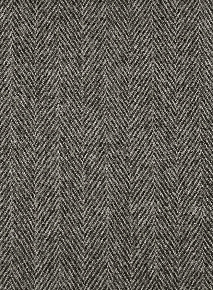 Highlander Stone Beige Herringbone Tweed Suit - StudioSuits