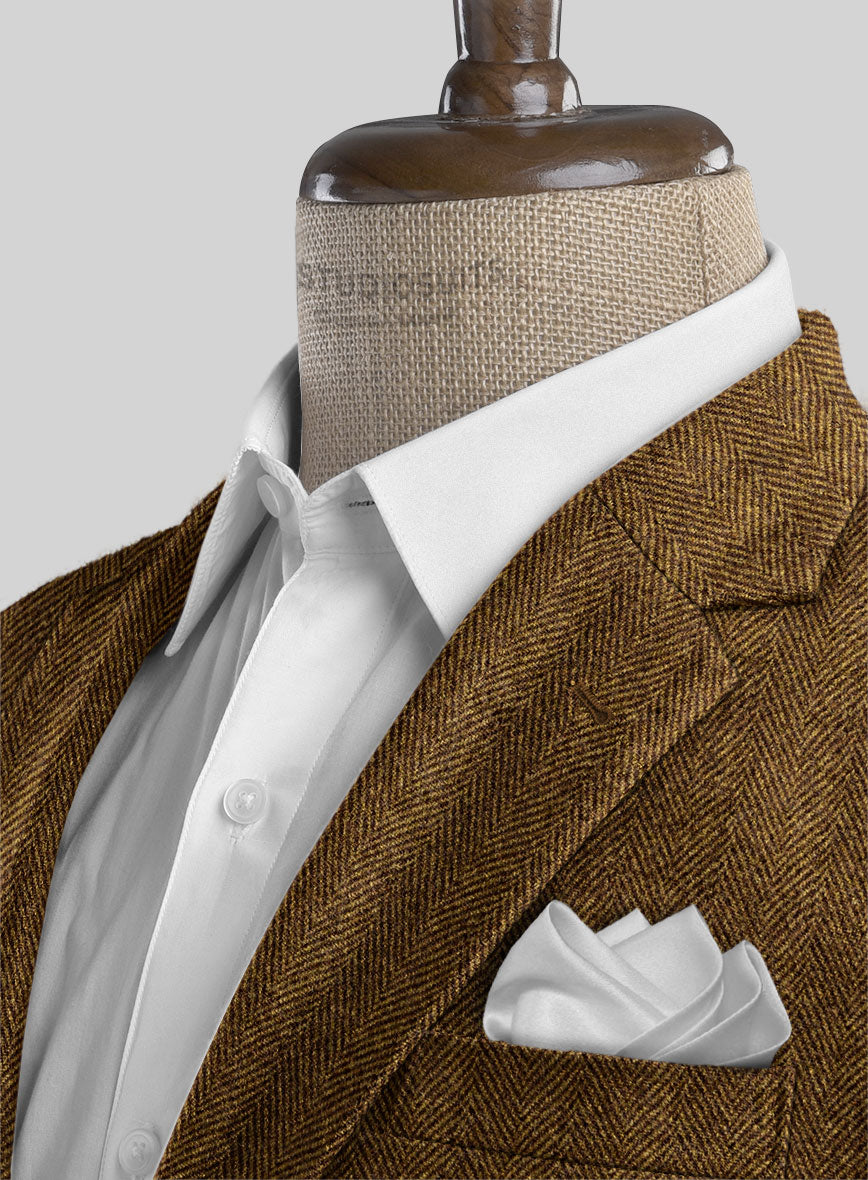 Highlander Tan Herringbone Tweed Jacket - StudioSuits