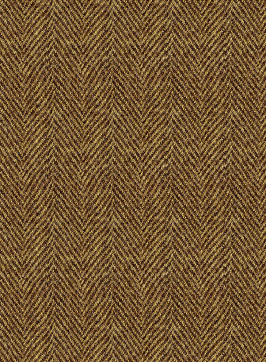 Highlander Tan Herringbone Tweed Jacket - StudioSuits