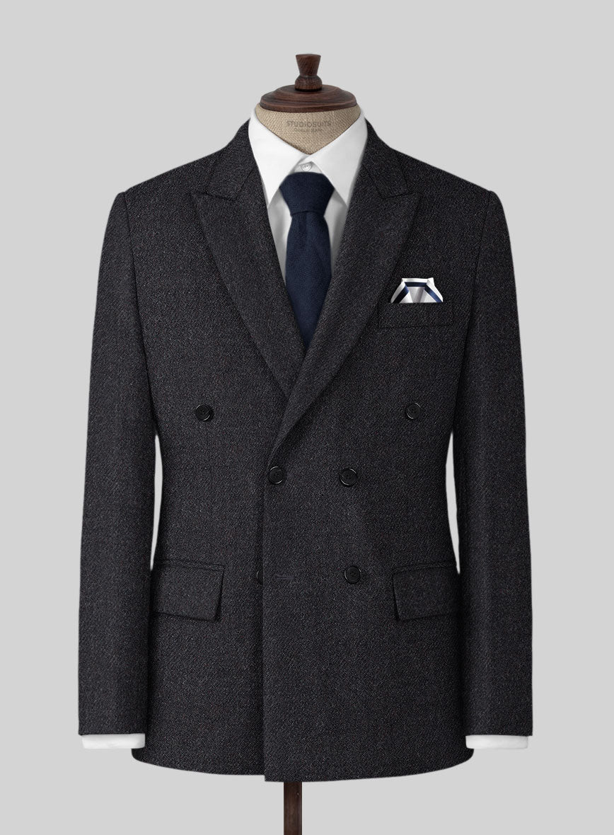 Highlander Charcoal Tweed Jacket - StudioSuits