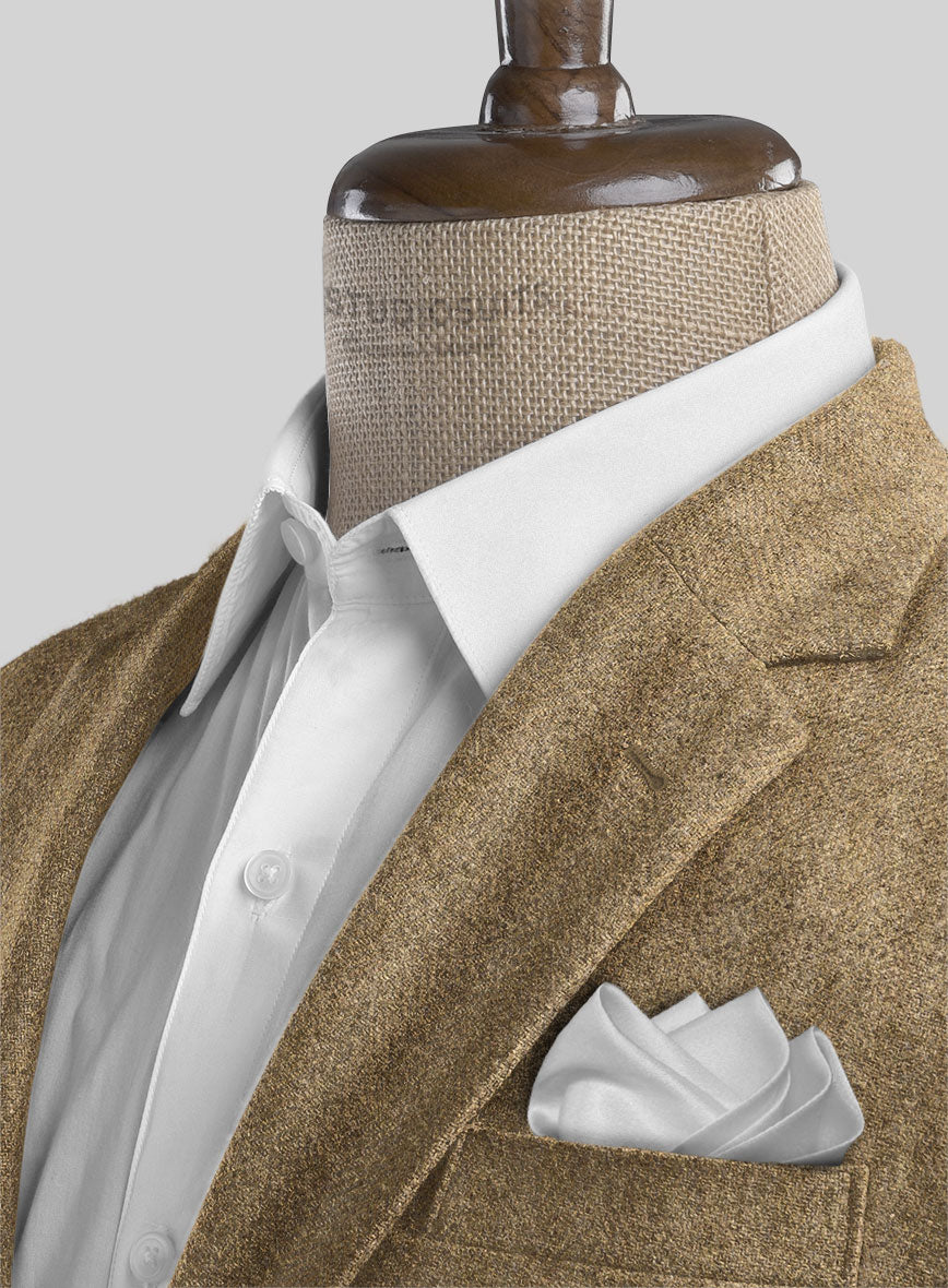 Highlander Beige Herringbone Tweed Jacket - StudioSuits