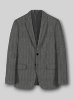 Highlander Gray Herringbone Tweed Suit - StudioSuits