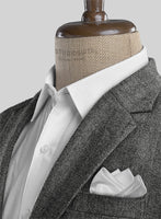 Highlander Gray Herringbone Tweed Suit - StudioSuits