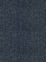 Highlander Heavy Blue Herringbone Tweed Jacket - StudioSuits