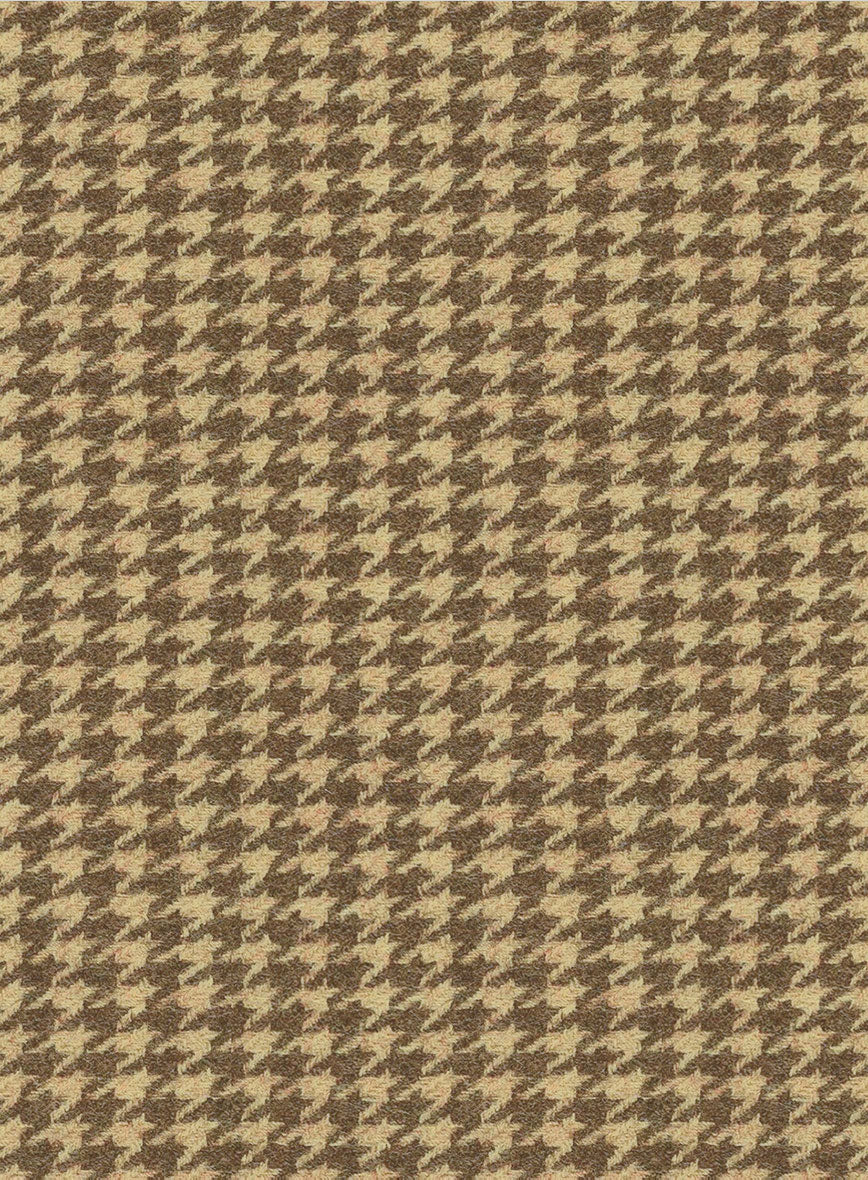 Houndstooth Tan Brown Tweed Jacket - StudioSuits