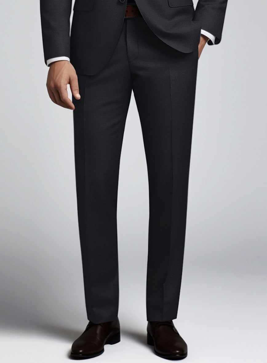 Huddersfield Stretch Midnight Blue Wool Pants - StudioSuits