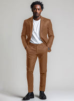 Hunter Tan Leather Suit - StudioSuits