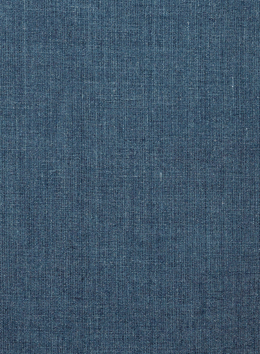 Indigo Blue Linen Boys Suit - StudioSuits