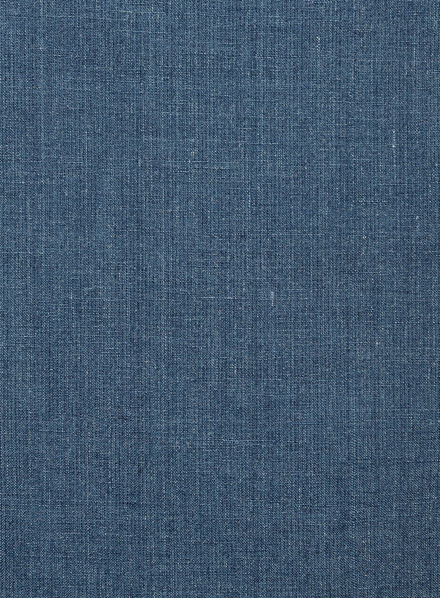 Indigo Blue Pure Linen Boys Suit - StudioSuits