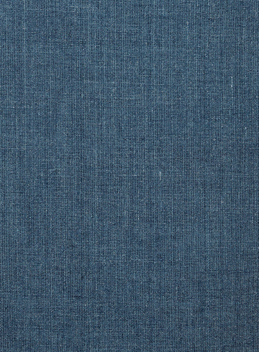 Indigo Blue Linen Jacket - StudioSuits