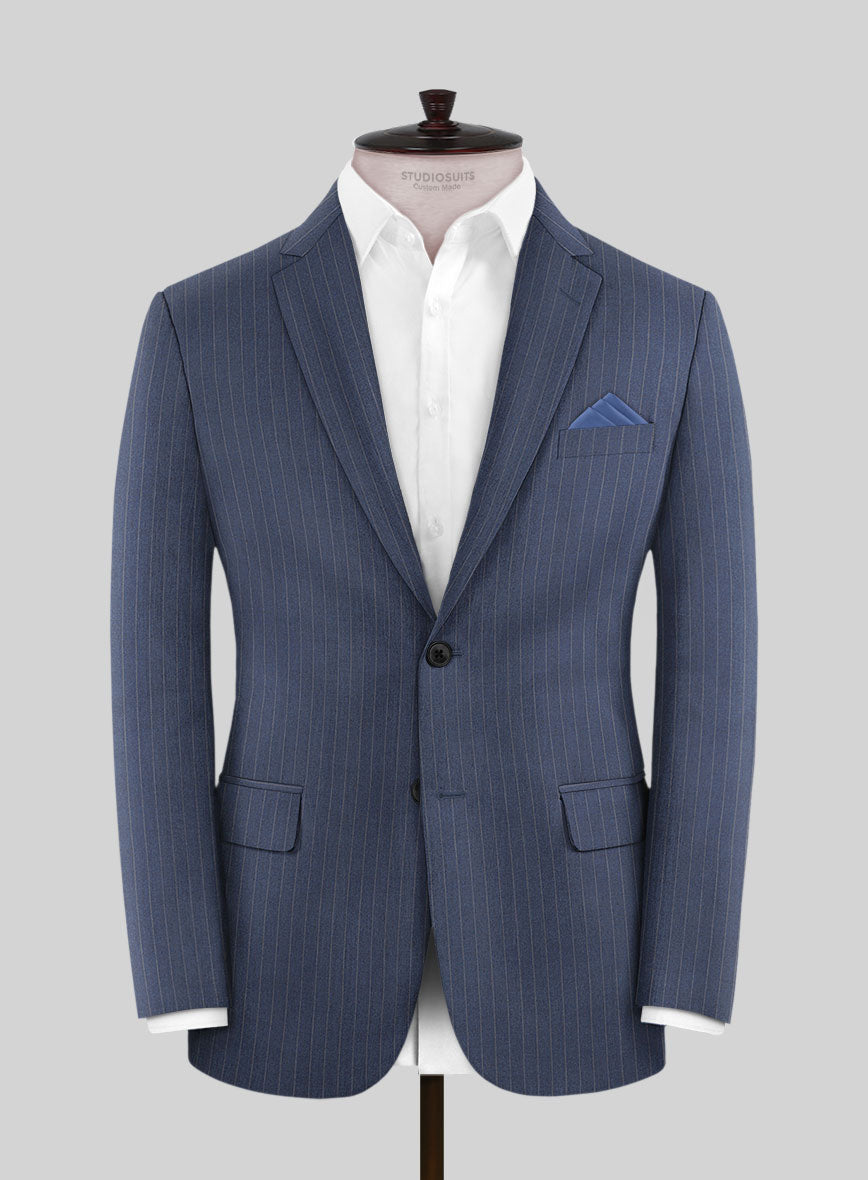 Ink Blue Pinstripe Jacket - StudioSuits