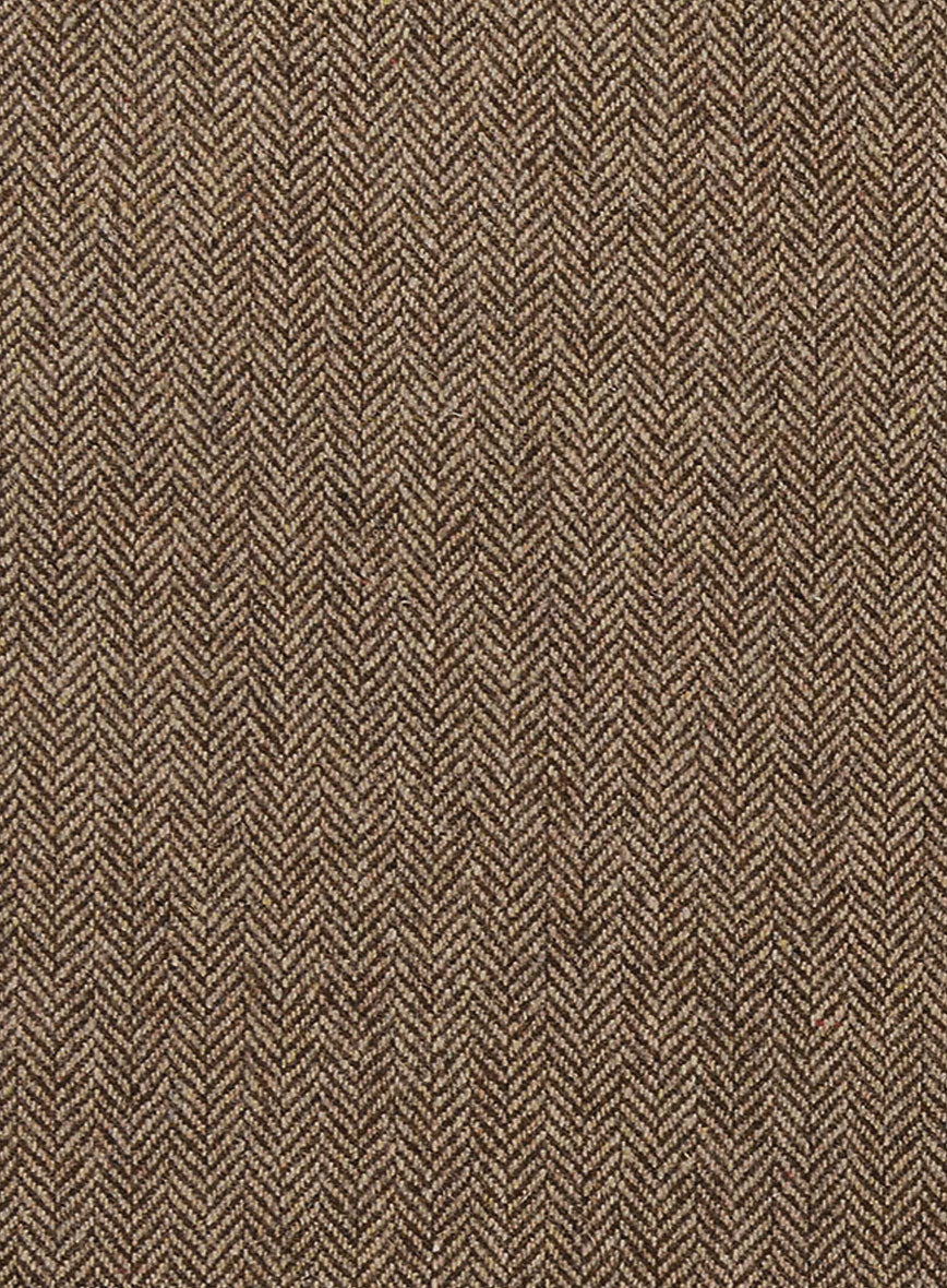 Irish Brown Herringbone Tweed Jacket - StudioSuits