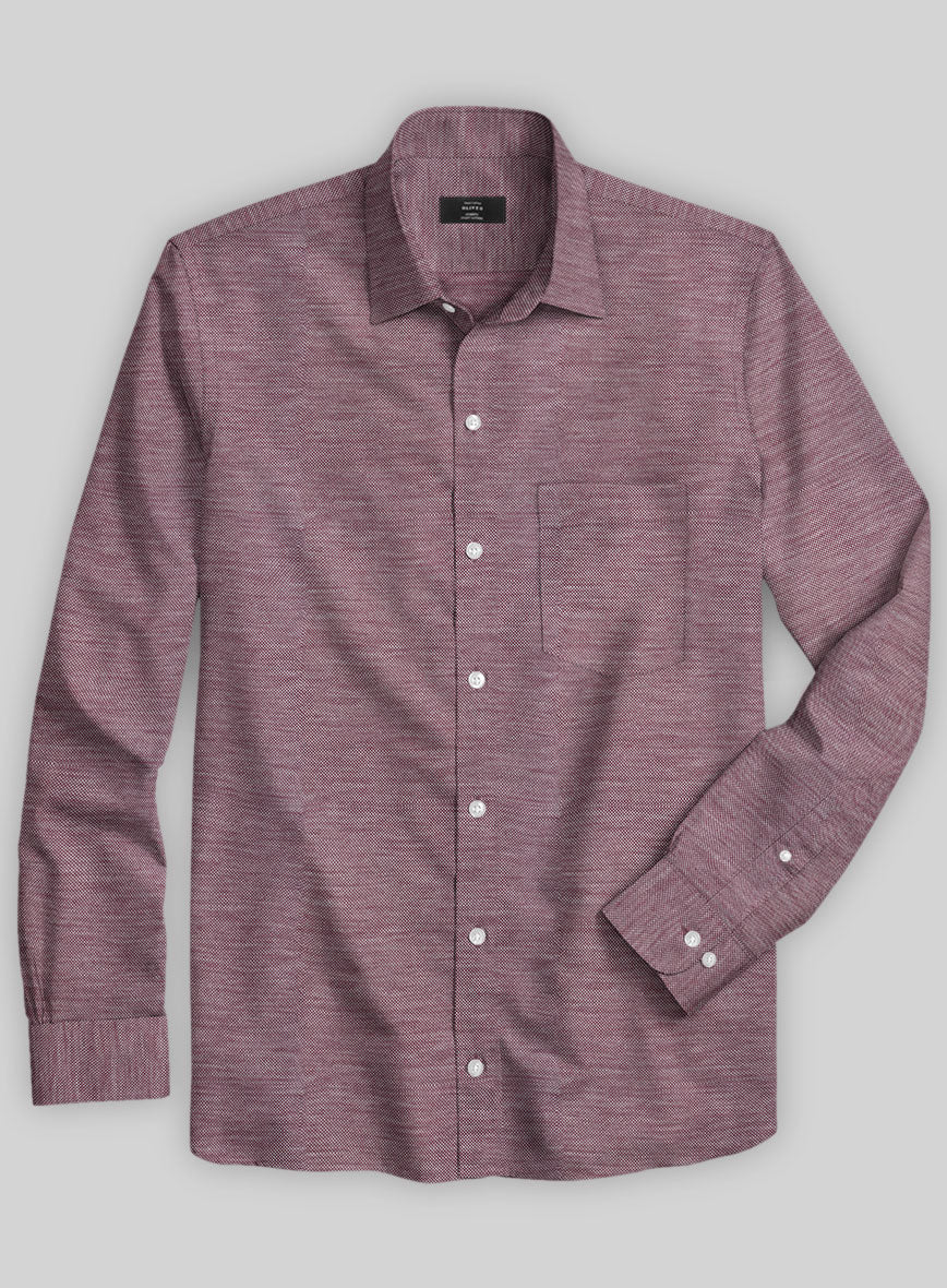 Italian Coral Purple Stretch Cotton Shirt – StudioSuits