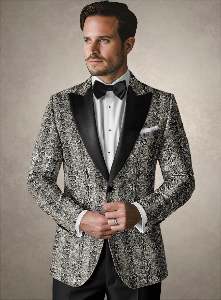 Italian Cotton Heraclito Tuxedo Blazer - StudioSuits