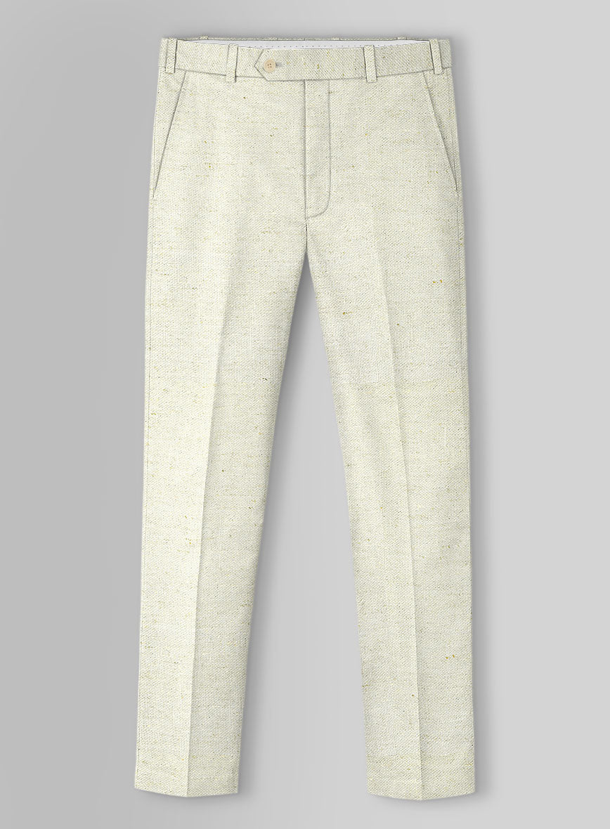 Italian Cotton Linen Duarda Pants - StudioSuits