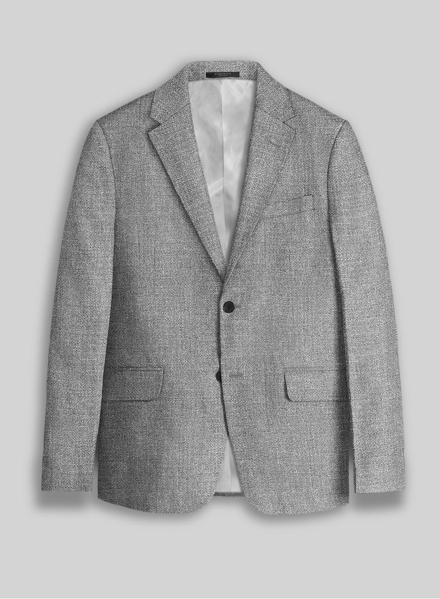 Italian Cotton Linen Hopsack Bartolo Jacket - StudioSuits