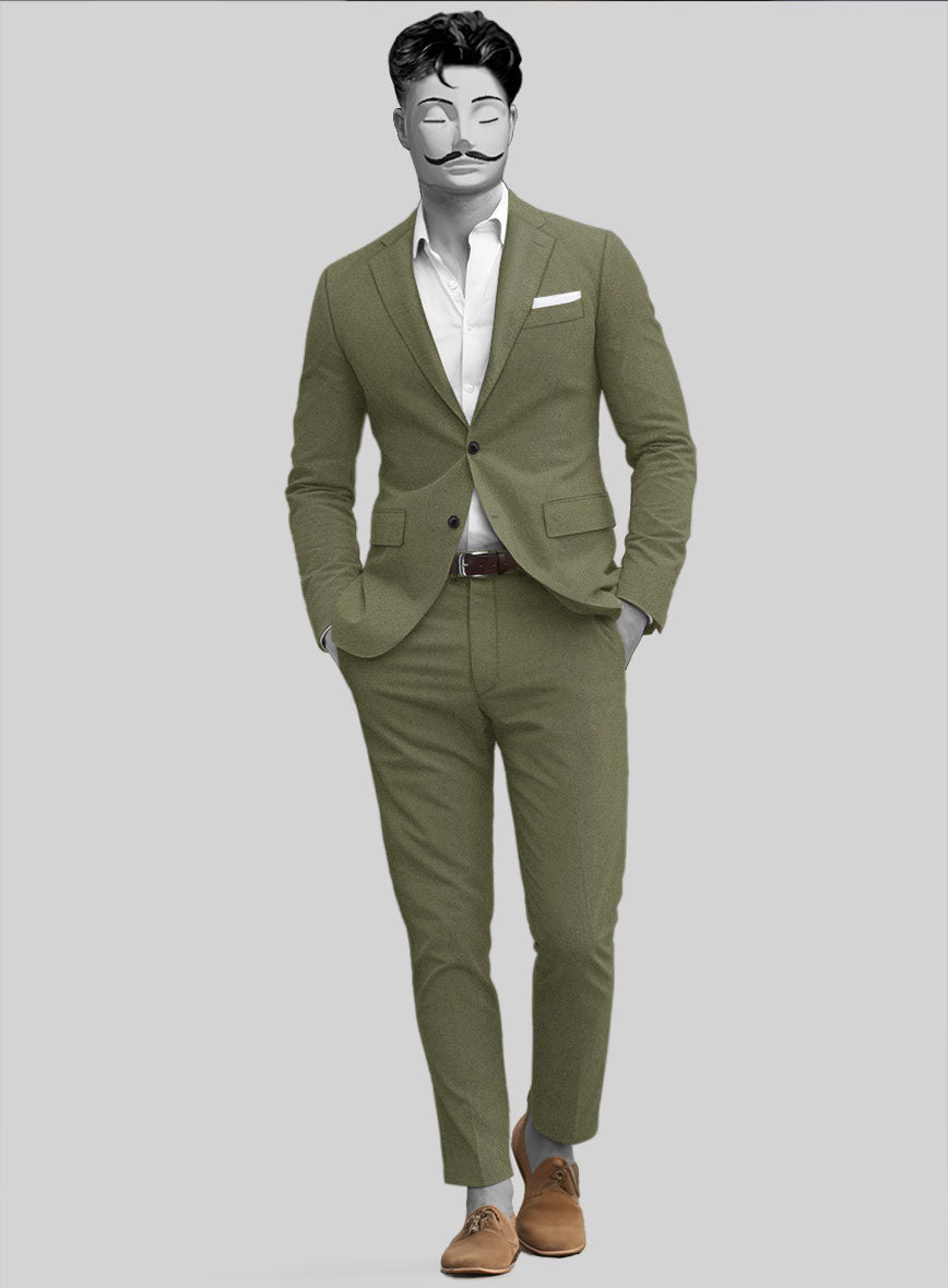 Italian Cotton Lycra Texura Suit