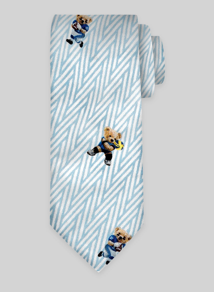 Italian Cotton Tie - Sporty Bear - StudioSuits