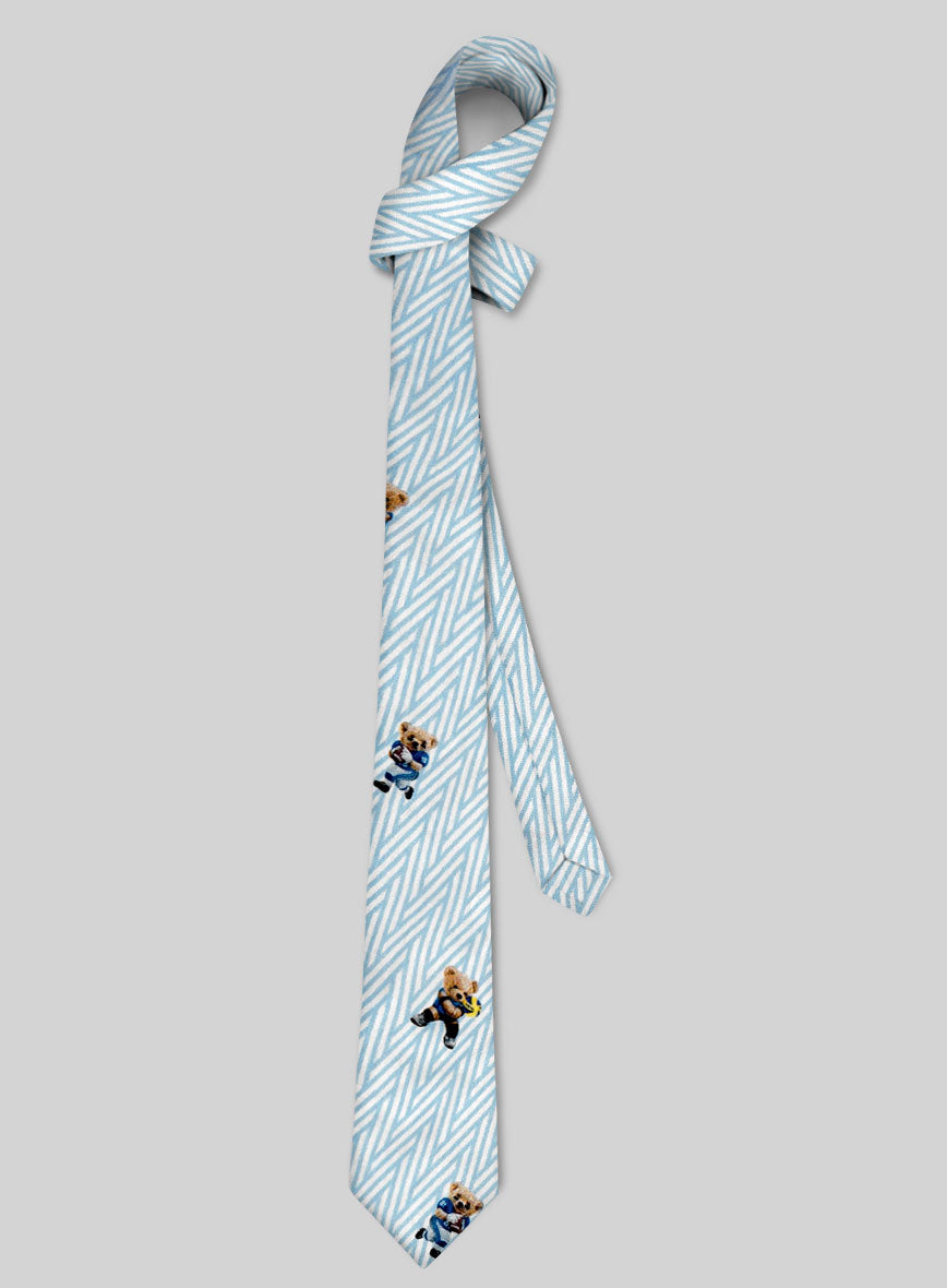 Italian Cotton Tie - Sporty Bear - StudioSuits